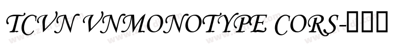 TCVN VnMonotype cors字体转换